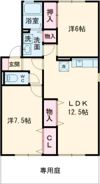 クレールコンフォート Dの間取り画像