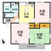 エトワール美里 Ⅰ棟の間取り画像