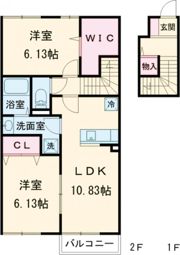 Mitsuya B棟の間取り画像
