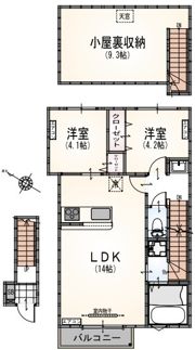 アルマコート豊田の間取り画像