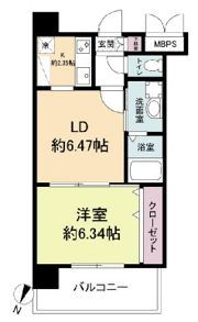 レジディア天神の間取り画像