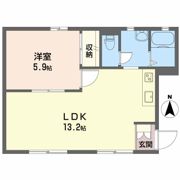 フローラ開南の間取り画像