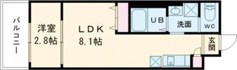 エヌエムキャトフヴァンキャトルズの間取り画像