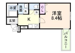 フジパレス三国ヶ丘Ⅲ番館の間取り画像