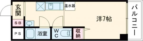サンドールⅡ山口の間取り画像