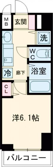 ララプレイス三宮東アスヴェルの間取り画像