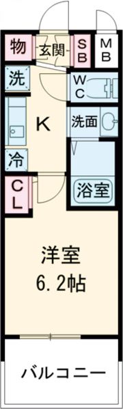 エステムコート大阪プリュームの間取り画像