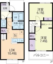 S・K・K桜川ハイツ 九番館の間取り画像