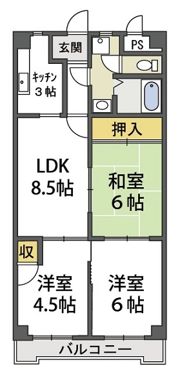 グランドファミリア高井田の間取り画像