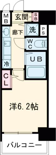 プレサンス名古屋STATIONビジュの間取り画像