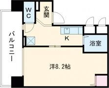 ヒルズ花の木の間取り画像