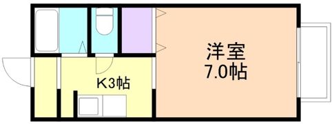 サニーコート和歌山A棟の間取り画像