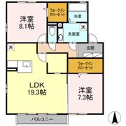 オアシス Aの間取り画像