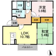 ヴィクトリータウン Dの間取り画像