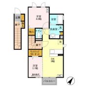 グリーンコートけやきEの間取り画像