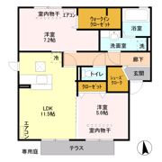 ロイヤルガーデン Aの間取り画像