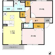 リビングタウン大金平 Bの間取り画像