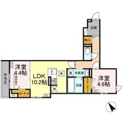 D-ROOM松木Bの間取り画像