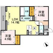 D-ROOM松木Bの間取り画像