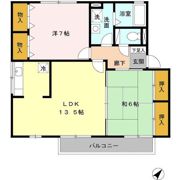 クレールプラザ立花 B棟の間取り画像