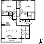 フェリス高柳 A棟の間取り画像