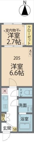 カインドネス大和中央の間取り画像