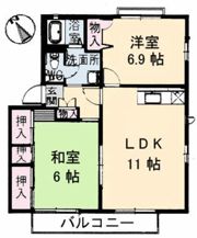 メゾンドール郡山の間取り画像