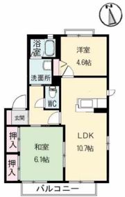 シャーメゾン立川の間取り画像
