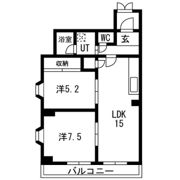 ヒラボウマンション富洲原の間取り画像