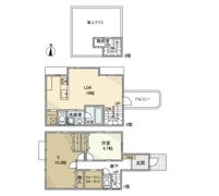 桃井戸建の間取り画像