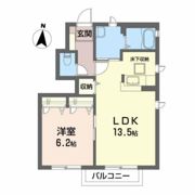ディアコート名取Eの間取り画像