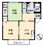 ヴィラパルクウカイ A棟の間取り画像