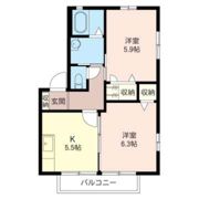 ソシア Bの間取り画像