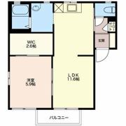 エスポワール古城 Bの間取り画像