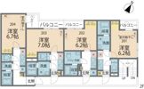 カインドネス小田急相模原Southの間取り画像