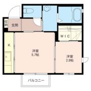 ルシェルクレール Fの間取り画像