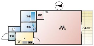 仮）フラッティ紫竹大門町の間取り画像