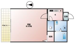 仮）フラッティ紫竹大門町の間取り画像