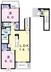 プラシードAの間取り画像
