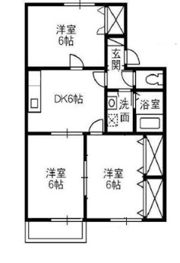 エスポワール都Ⅱ Bの間取り画像