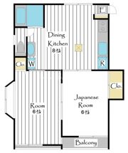カーサ坪井の間取り画像