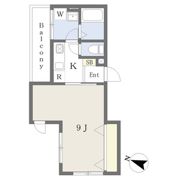 S Apt．王居殿Ⅲの間取り画像