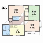 プリミエール国分寺Cの間取り画像