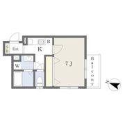 S Apt．王居殿Ⅲの間取り画像