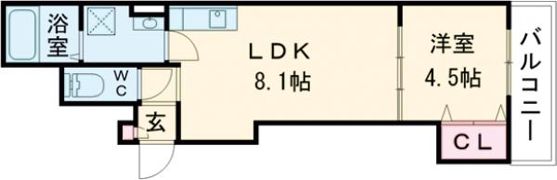 クレアール小泉東IIの間取り画像