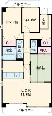 CERES学園前の間取り画像