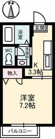 アルカディア Ⅱ棟の間取り画像
