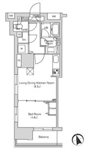 エミリブ鷺ノ宮の間取り画像