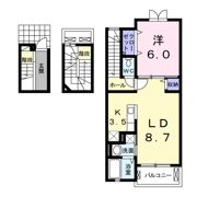 ジャルダン ブルーⅡの間取り画像