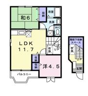 シャルマンハイツAの間取り画像